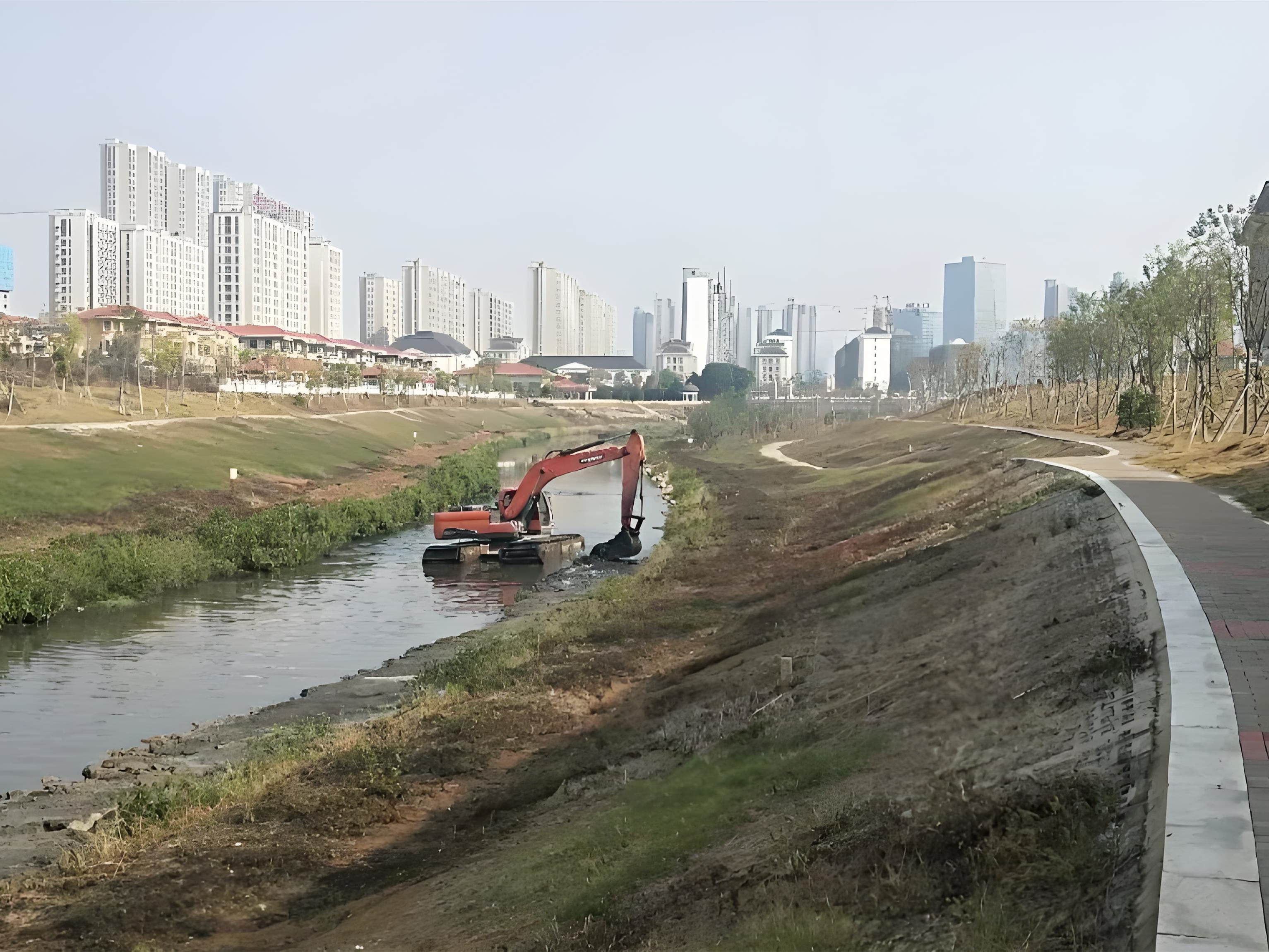 上海青浦區(qū)挖機清淤施工隊-沼澤地清淤后如何防止再次淤積？
